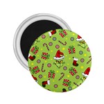 Grinch pattern 2.25  Magnets Front