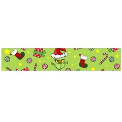 Grinch Pattern Large Flano Scarf  by Valentinaart