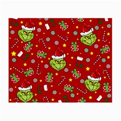 Grinch Pattern Small Glasses Cloth by Valentinaart