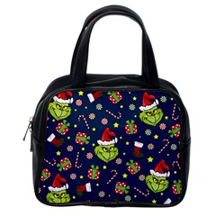 Grinch Pattern Classic Handbags (one Side) by Valentinaart