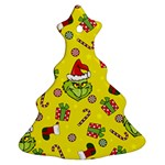 Grinch pattern Christmas Tree Ornament (Two Sides) Back