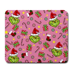 Grinch Pattern Large Mousepads by Valentinaart