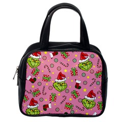 Grinch Pattern Classic Handbags (one Side) by Valentinaart