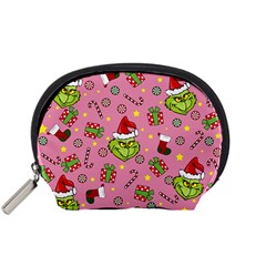 Grinch Pattern Accessory Pouches (small)  by Valentinaart