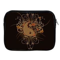 The Sign Ying And Yang With Floral Elements Apple Ipad 2/3/4 Zipper Cases by FantasyWorld7