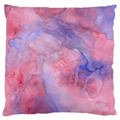 Mr  Hughes Blues Large Flano Cushion Case (one Side) by SimpleBeeTree