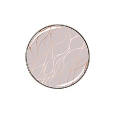 Rose Gold, Wave,beautiful,feminine,chic,elegant,metallic,modren,wedding,pink,trendy Hat Clip Ball Marker (4 Pack) by NouveauDesign