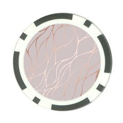 Rose Gold, Wave,beautiful,feminine,chic,elegant,metallic,modren,wedding,pink,trendy Poker Chip Card Guard by NouveauDesign