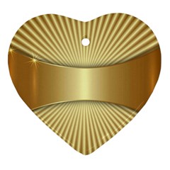 Gold8 Heart Ornament (two Sides) by NouveauDesign