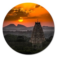 Beautiful Village Of Hampi Magnet 5  (round) by Celenk