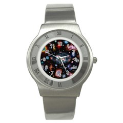 Galaxy Nebula Stainless Steel Watch by Celenk