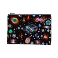 Galaxy Nebula Cosmetic Bag (large)  by Celenk