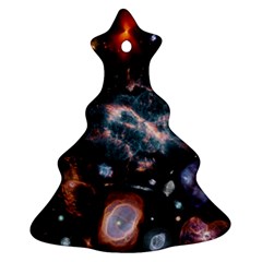 Galaxy Nebula Christmas Tree Ornament (two Sides) by Celenk