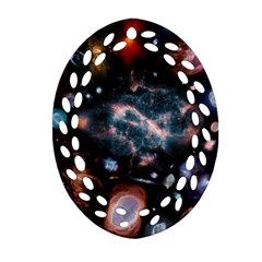 Galaxy Nebula Ornament (oval Filigree) by Celenk