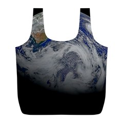 A Sky View Of Earth Full Print Recycle Bags (l)  by Celenk