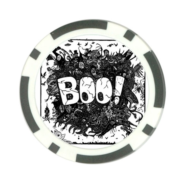 Monster Art Boo! Boo2 Poker Chip Card Guard (10 pack)