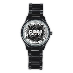 Monster Art Boo! Boo2 Stainless Steel Round Watch by Celenk