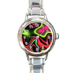 Vibrant Fantasy 1b Round Italian Charm Watch