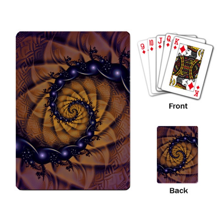 An Emperor Scorpion s 1001 Fractal Spiral Stingers Playing Card