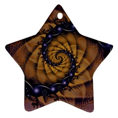 An Emperor Scorpion s 1001 Fractal Spiral Stingers Star Ornament (two Sides) by jayaprime