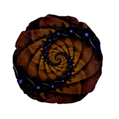 An Emperor Scorpion s 1001 Fractal Spiral Stingers Standard 15  Premium Round Cushions by jayaprime