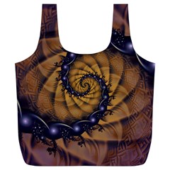 An Emperor Scorpion s 1001 Fractal Spiral Stingers Full Print Recycle Bags (l)  by jayaprime