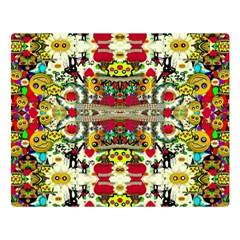 Chicken Monkeys Smile In The Floral Nature Looking Hot Double Sided Flano Blanket (large)  by pepitasart