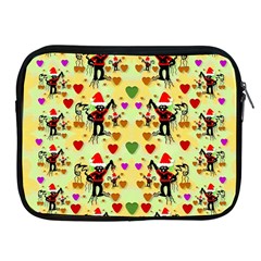 Santa With Friends And Season Love Apple Ipad 2/3/4 Zipper Cases by pepitasart