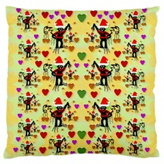 Santa With Friends And Season Love Standard Flano Cushion Case (two Sides) by pepitasart