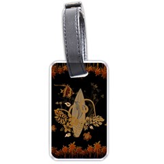 Hawaiian, Tropical Design With Surfboard Luggage Tags (one Side)  by FantasyWorld7