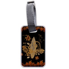 Hawaiian, Tropical Design With Surfboard Luggage Tags (two Sides) by FantasyWorld7