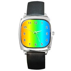 Pattern Square Metal Watch