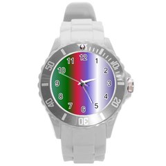 Pattern Round Plastic Sport Watch (l)