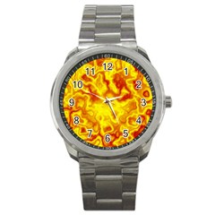 Pattern Sport Metal Watch