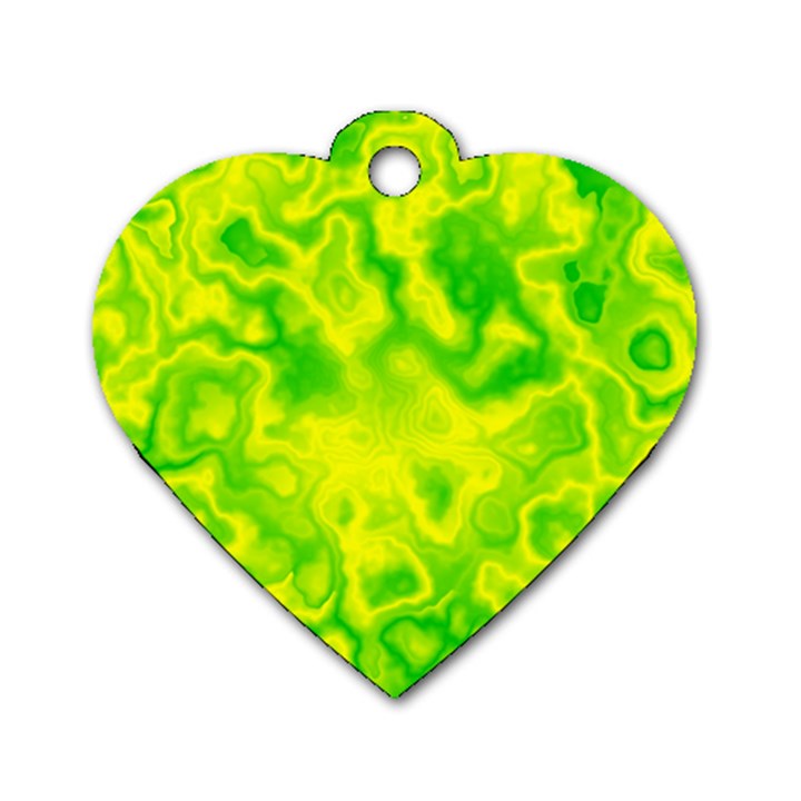 Pattern Dog Tag Heart (Two Sides)