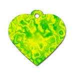 Pattern Dog Tag Heart (Two Sides) Back