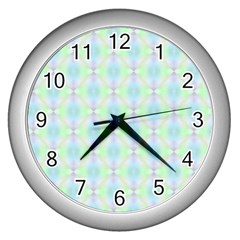 Pattern Wall Clocks (silver) 