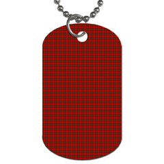 Royal Stuart Tartan Dog Tag (two Sides) by PodArtist