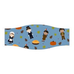 Pilgrims And Indians Pattern - Thanksgiving Stretchable Headband by Valentinaart