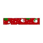 Snowman pattern Flano Scarf (Mini) Front