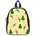 Snowman pattern School Bag (Small) Front