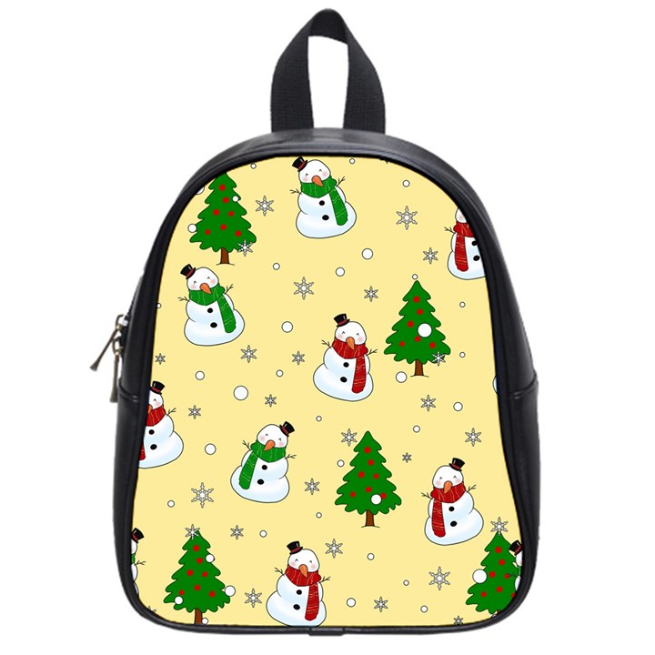 Snowman pattern School Bag (Small)