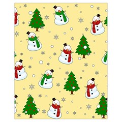 Snowman Pattern Drawstring Bag (small) by Valentinaart