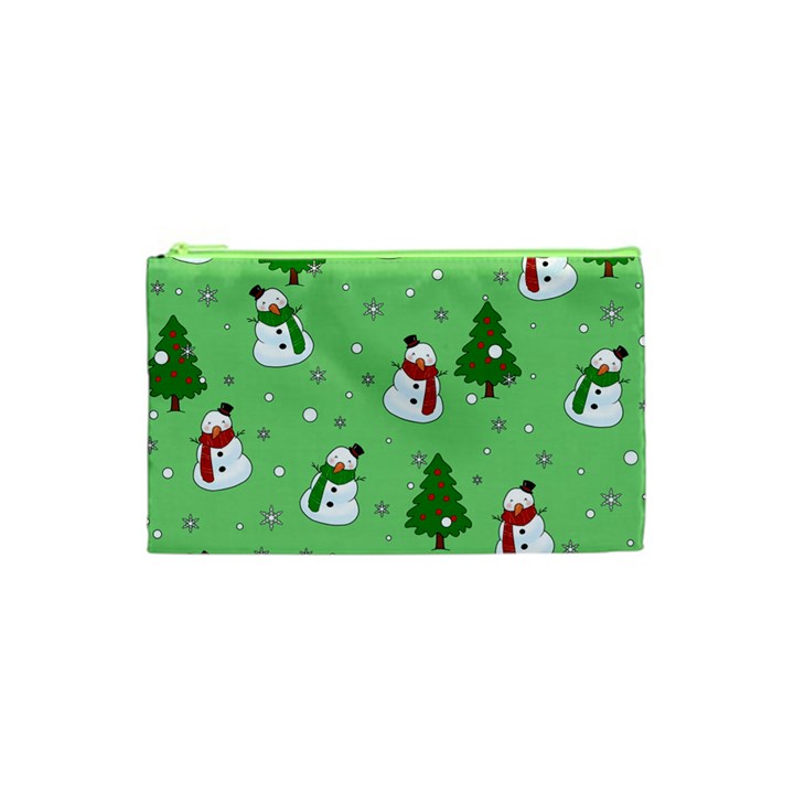 Snowman pattern Cosmetic Bag (XS)