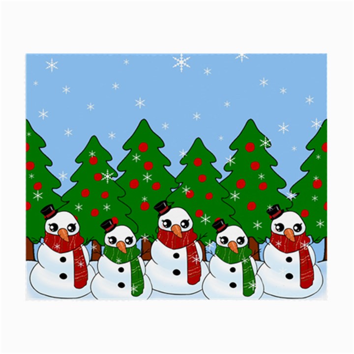 Kawaii Snowman Small Glasses Cloth (2-Side)