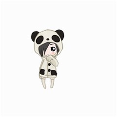 Kawaii Panda Girl Small Garden Flag (two Sides) by Valentinaart