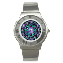 Pattern Stainless Steel Watch by gasi