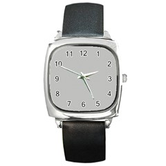 Grey And White Simulated Carbon Fiber Square Metal Watch by PodArtist