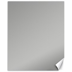 Grey And White Simulated Carbon Fiber Canvas 11  X 14  