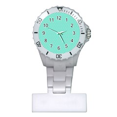 Tiffany Aqua Blue With White Lipstick Kisses Plastic Nurses Watch by PodArtist